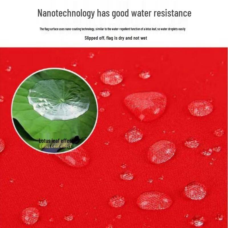 Yunming Durable Nano Waterproof Blank Red Flag