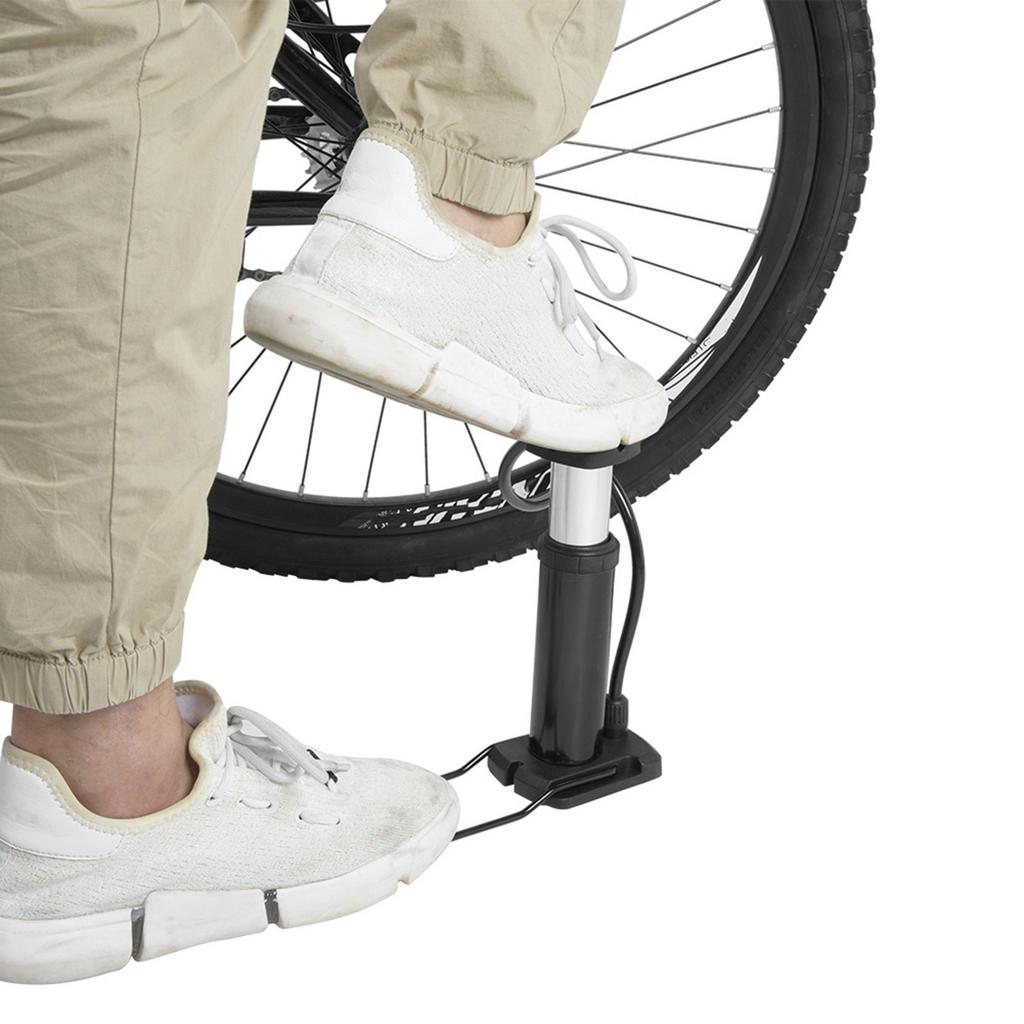 Bicycle Bike Foot Pump Mini Portable High Pressure Floor Inflator Tire Air Pump