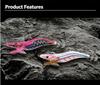 Daoyu  2.5# 3.0# 3.5# Reflective Fishing Tackle Octopus Lure Luminous Squid Jig for Offshore Angling Factory Direct