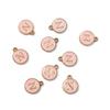 10Pcs 12x2.5mm Alphabet Double Face Charms Pendant Beads for Jewelry DIY Findings