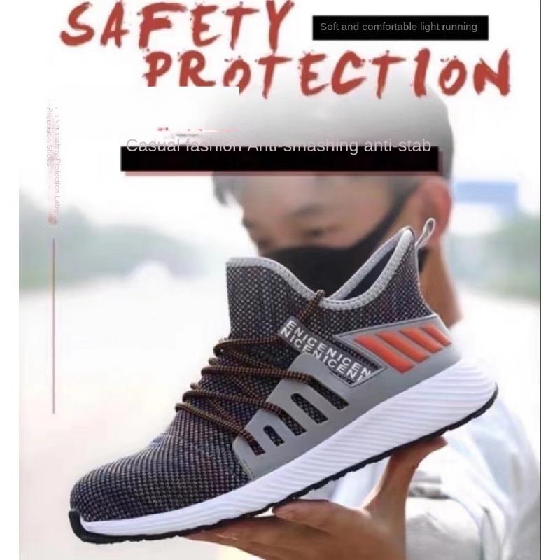 Scarpe da Lavoro Estive Antinfortunistiche Antiforatura con Puntale in Acciaio e Tomaia in Tessuto Traspirante Scarpe di Sicurezza
