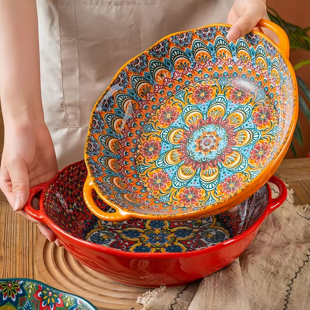 Bohemian amphora soup bowl household ceramic large soup bowl noodle bowl high value tableware large bowl ramen bowl soup bowl