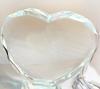 Custom Modern Heart-shaped Crystal for Photo Frame Engraved Glass Solid K9 Crystal Home Decor Gift Box