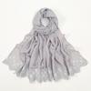 Chiffon Turbans Head Breathable Head Wraps New Rhinestone Chiffon Scarf