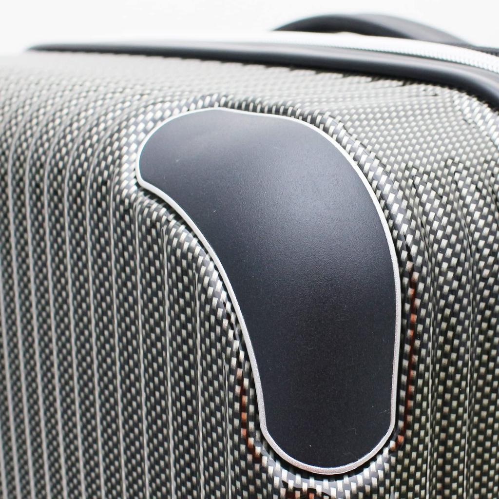 Leichter Hartschalen-Reißverschlusskoffer ESC2276 S carbon black [Sifre] Next-Generation-Rollen 3,2 kg