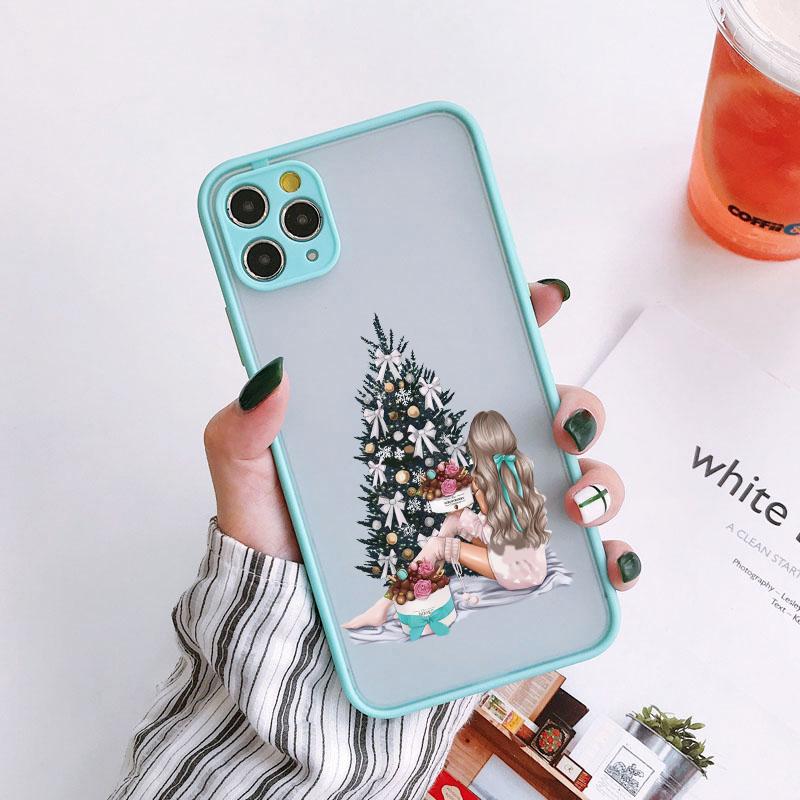 Mode Schönes Mädchen Hülle Für iPhone 16 7 8 Plus SE2 14 15 13 12 11 16 Pro Max Handyhülle Für iPhone X XR XS Stoßfeste Hülle