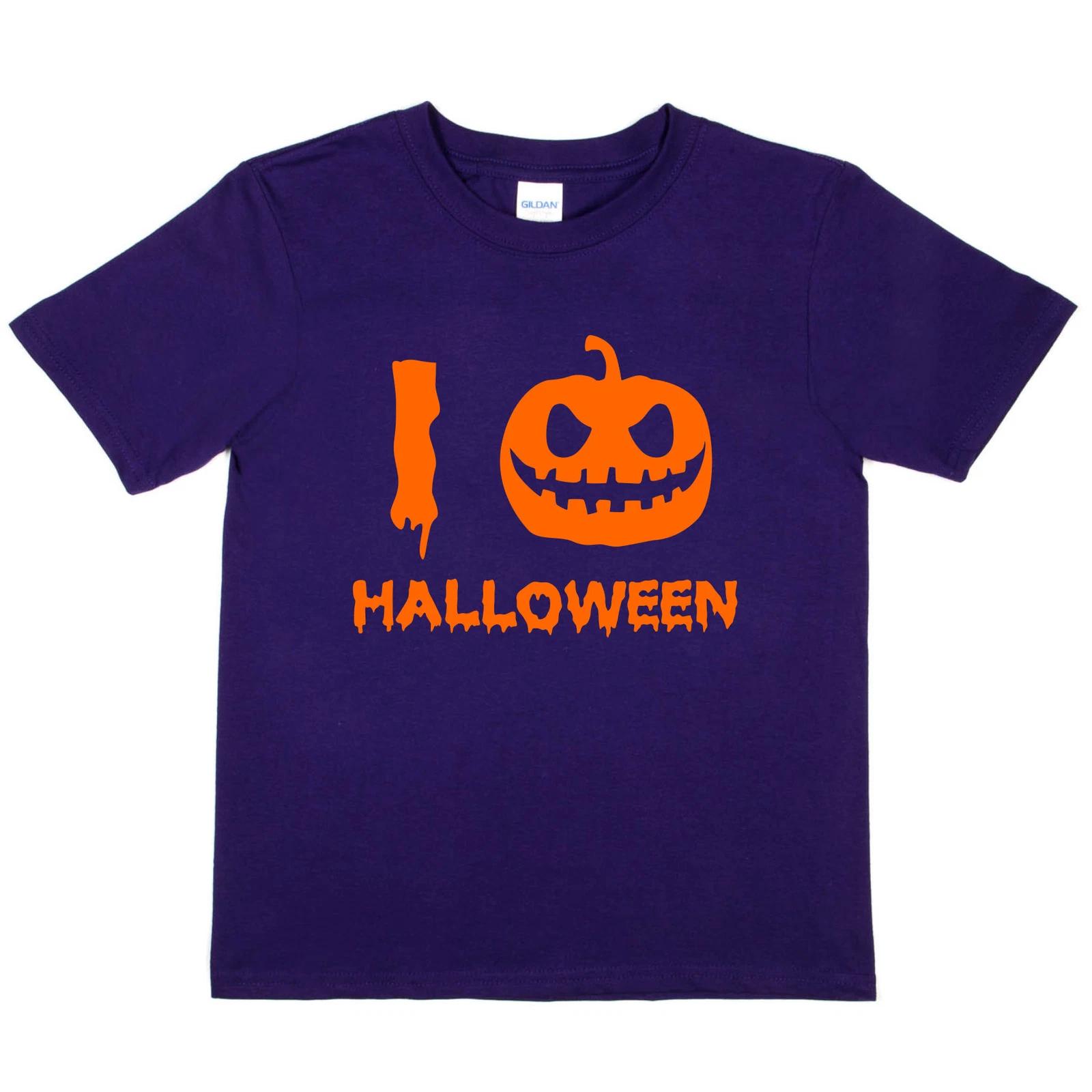Halloween Costume Tee I Love Halloween Spooky Funny Kids T shirt S