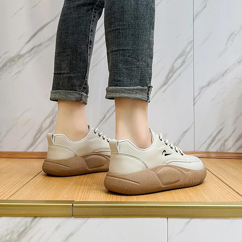 Women's Sneakers  Spring New Arrivals Ladies Casual Sports Running Shoes Designer Lace-up Trainers Vulcanized Shoes Woman