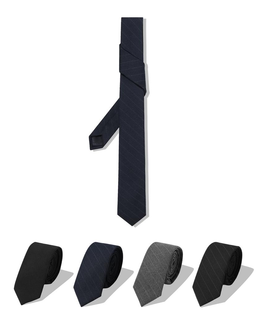 TRILLION Essential Slim Tie_4 Colors (Solid/Stripe)