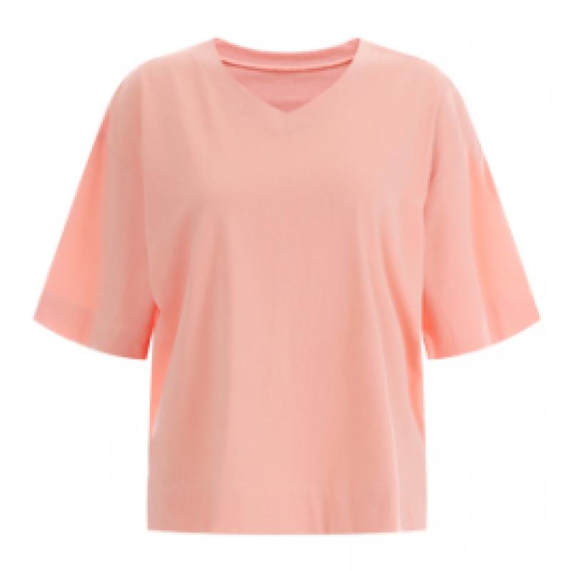 Shop Women V Neck 5 PoinT Loose FiT 100 CoTTon Bio Washing Daily T shirT Dai