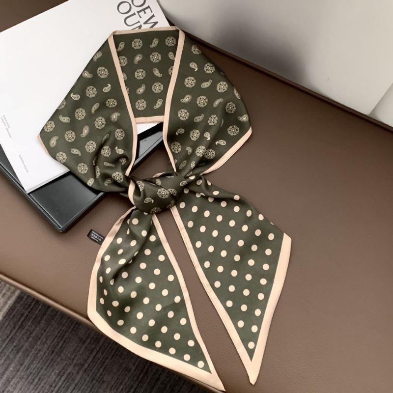 Silk Scarf, Long Strip, Versatile Shirt, Neck Protection, Scarf, Silk Scarf, Multi-purpose Headscarf, Headband, Hair Tie, Decorative Waist Belt.