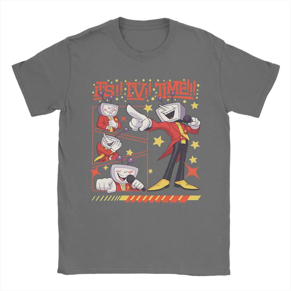Tenna Deltarune Game It's TV Time Meme Merch men women printed T Shirts Cotton Tee New Arrival oversized fashion T-shirt Clothes
