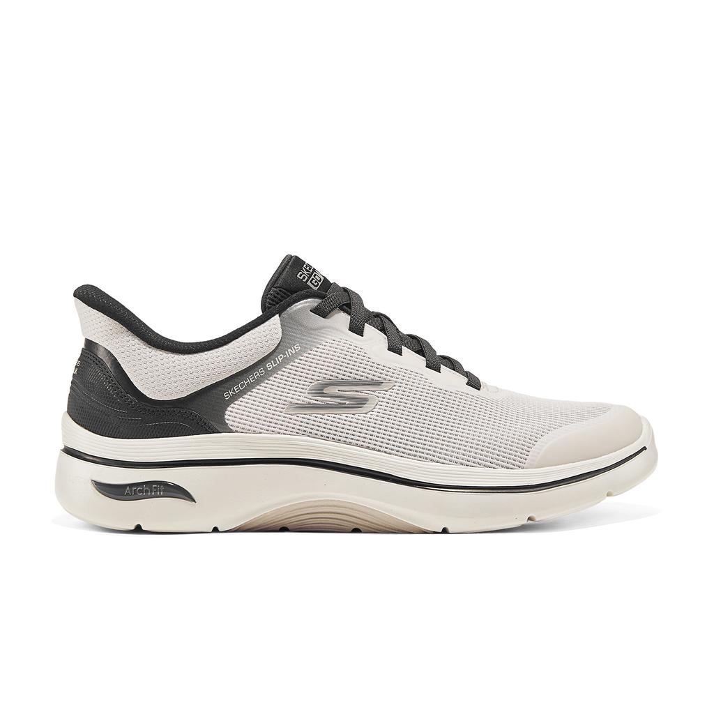 Skechers Go Walk Comfortable Versatile Low-Top Running Shoes Men Sneakers Beige 216653-NAT