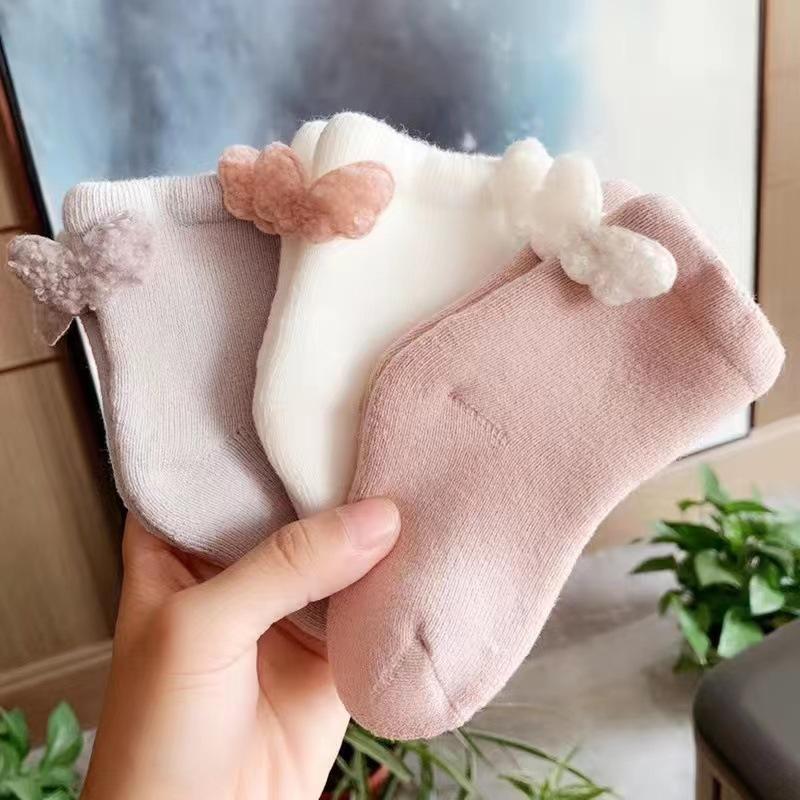 Socks Women Low Socks Non Flat  Line 3 Pairs