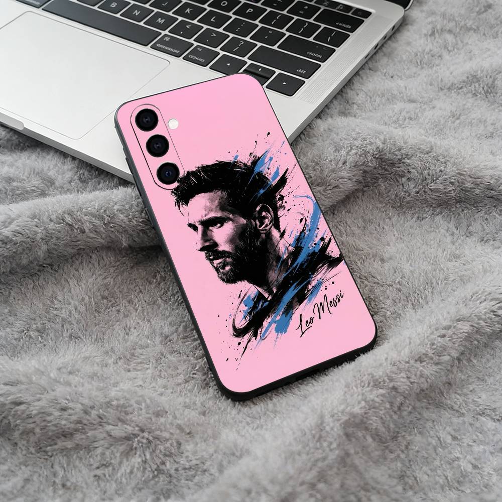 M-M-essi-No. 10 Soft Silicone phone Case for Samsung Galaxy A73/A71/A72/A70/A53/A52/A51 - Black
