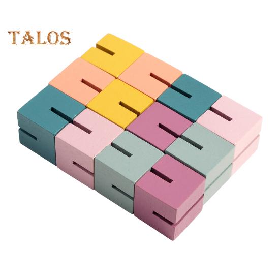 

Деревянный скручивающийся кубик, портативная дорожная обучающая 3D-головоломка, цветной скручивающийся кубик, сенсорная игрушка для малышей, мальчиков и девочек, подарок на вечеринку 1 Set