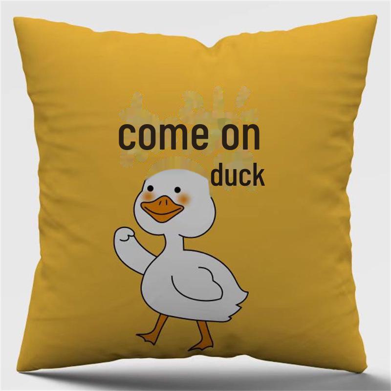 Мультяшная плюшевая подушка для дивана, офисная подушка, подарок Single cover 37x37 cm