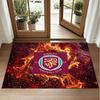 Burnley Football Design Crystal Velvet Rug Soft Decorative Mat for Bedroom Entrance