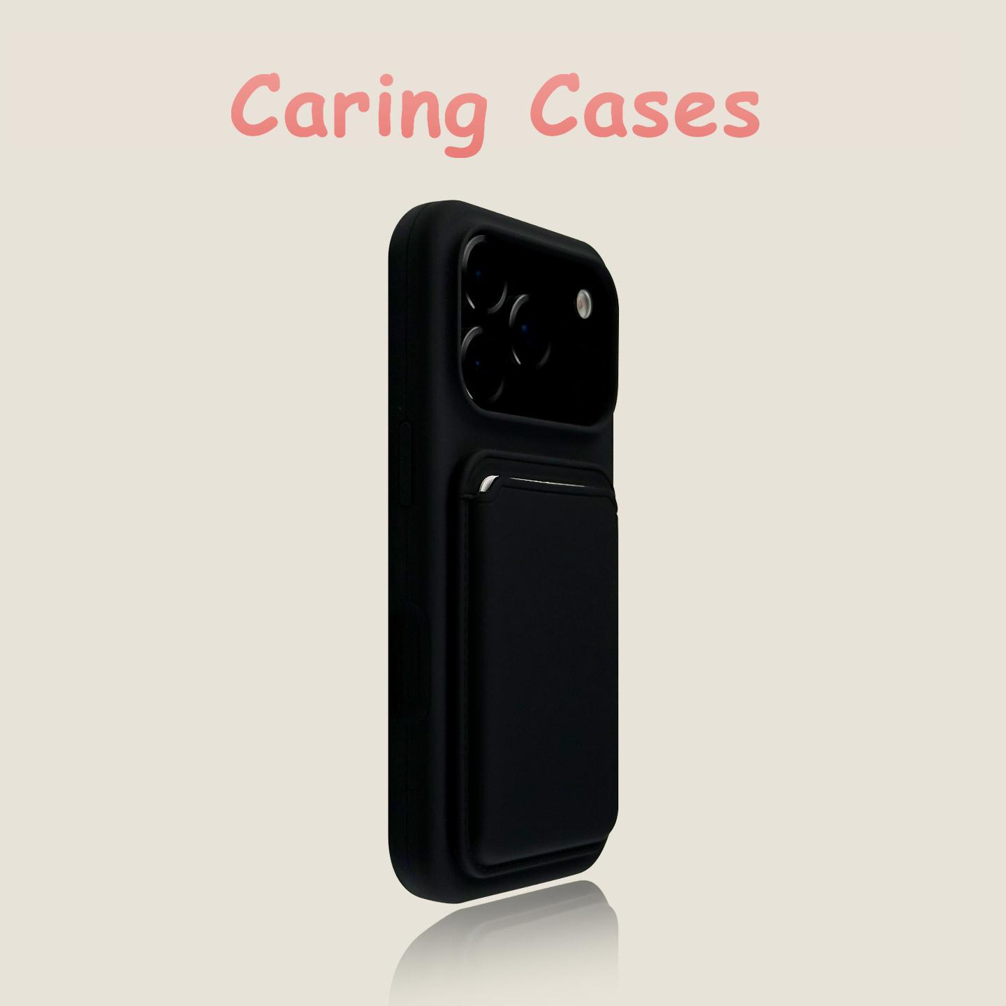 

Чехол для iPhone 17 Pro Max с кошельком MagSafe, из жидкого силикона, с вырезом для объектива, совместимый с iPhone 16 15 14 13 12 11 iPhone 16 Pro Max чёрный