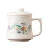 Tea separation tea cup household drinking water mug with lid office high value large capacity men's and women's ceramic cup