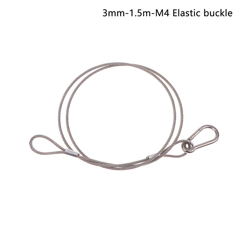 4Pcs/Lot Flexible Thin Black 1.5/2/3Mm Cable Safety Steel Lock Wire Safe Rope Locks Led Par Light Duty Quick Release Pin