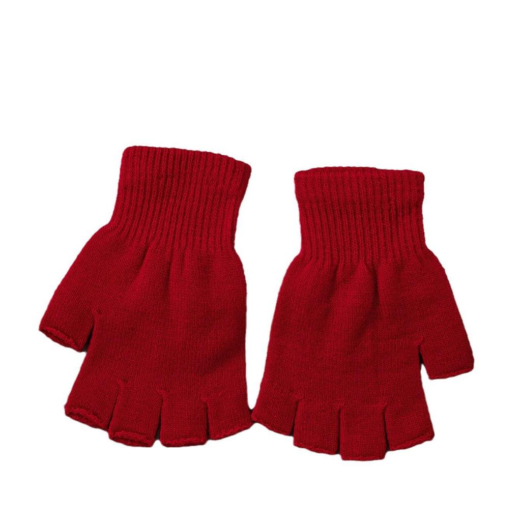 Winterstrickhandschuhe für Erwachsene ohne Finger - Warmes Halbfinger-Design