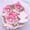 6PCS Resin Kawaii Colorful Cartoon Angel Girl Flatback Stone Home Decor Princess Fairy Figurine Scrapbook DIY Accessories Crafts