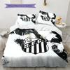 Santos FC2 Pattern Bedding Quilt Set  Home Decoration  Gift (1 * Duvet Cover + 2 * Pillowcase  Without Core)