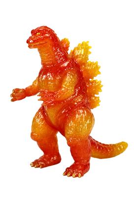 Ccp Mittlere Serie Godzilla Burning Glitter 120mm PVC bemalte fertige Weichvinylfigur [12.] (1995) Ver. Ca.