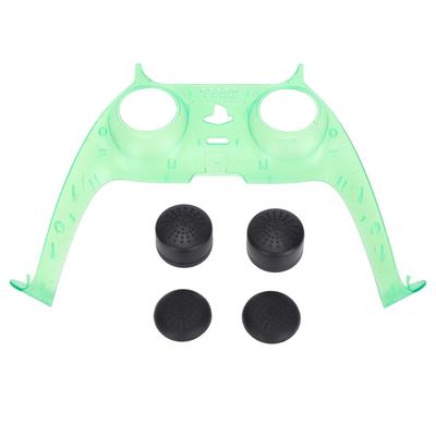 Controller-Zubehör Durchscheinende Controller-Frontplatte Daumenstick-Griffe für PS5 DualSense