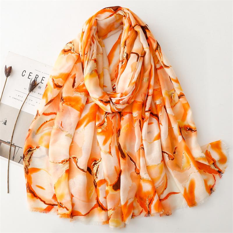 Luxury Women Viscose Scarf Ventilate Summer Beach Shawl Cotton Linen Feeling Tassel Pashmina Muslim Hijab Wrap Lady Turban