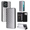 Embossed Leather Card Holder Phone Case with Magnetic Flip for Wiko T20