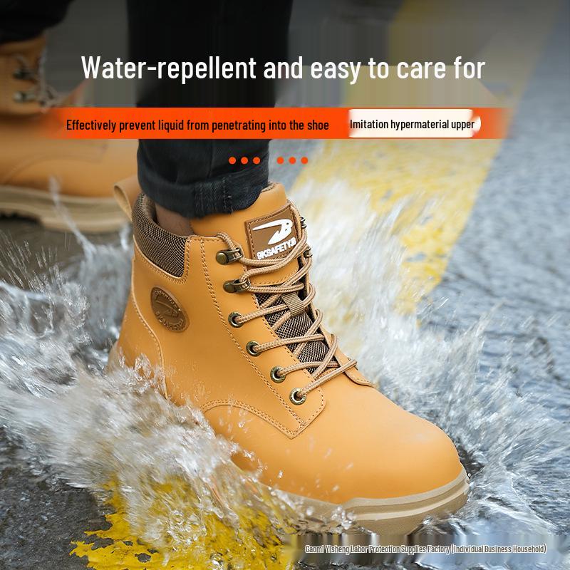 Cross-Border Winter Men's Lightweight Protective Shoes - Anti-Smash, Anti-Puncture, Comfortable & Durable for Long Wear
