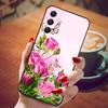 For Samsung Galaxy A55 5G Case Black TPU Silicone Beautiful Pattern Phone Cases for Galaxy A55 Shockproof Soft Cover A 55 6.6''