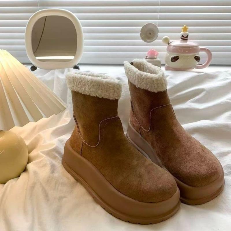 

Новые женские зимние ботинки: Увеличивающие рост, Универсальные, Флисовые, Утепленные, Нескользящие Хлопковые Ботинки 40 коричневый