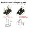20pcs 2.54mm SMT PH3.5 2x3P/5P/8P/10P/13P/20P Double Row Short Low Profile SMD Surface Mount Female PCB Header Socket Connector