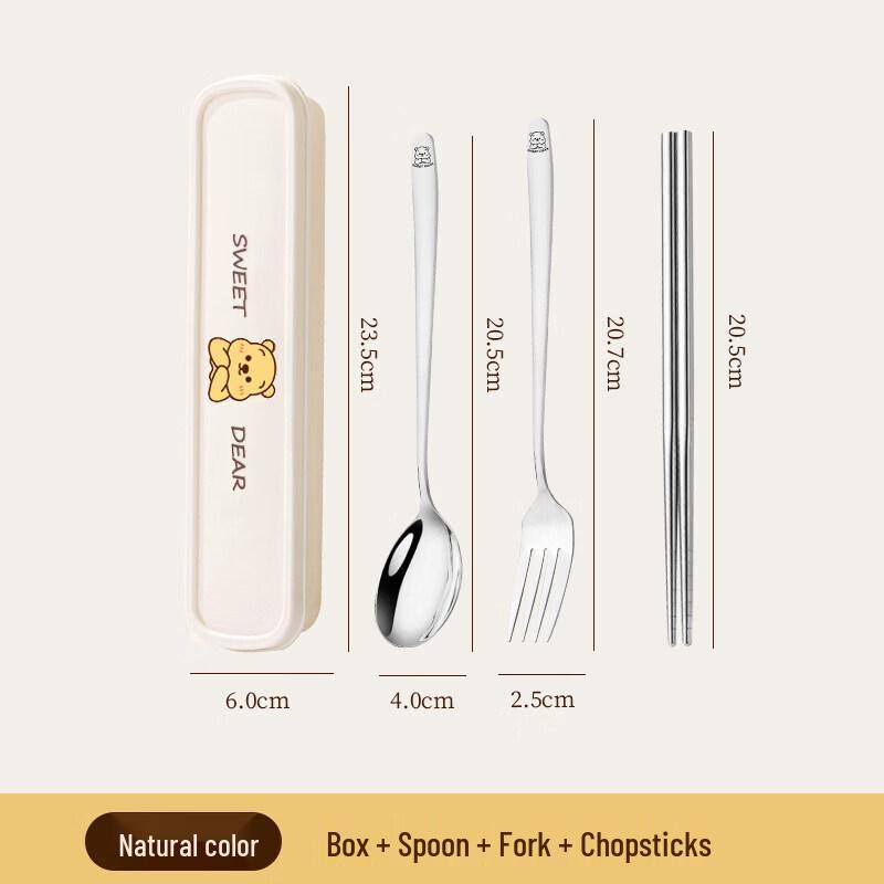 Portable 304 Stainless Steel Cutlery Set