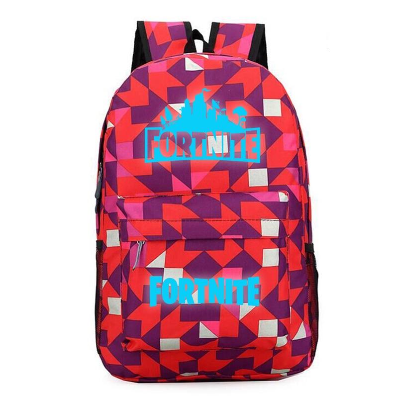 School Fortnite Bag Battle Royale Shoulder Luminous Boy Backpack Trendy Cool And