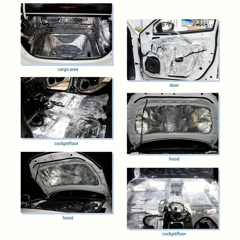 Self-Adhesive Aluminum Foil Insulation Roll Heatproof Soundproof and Noise Reduction for Car RV Foam Floor Roof Pipe Insulation