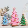 Candy Colors Christmas Trees Wooden Room Ornament  for Christmas Party