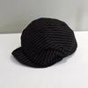 Y2k Octagonal Hat Thin Painter Caps New Striped Berets  Girl