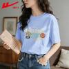 Warrior Women's 2026 Summer Graffiti Print Loose Cotton T-Shirt