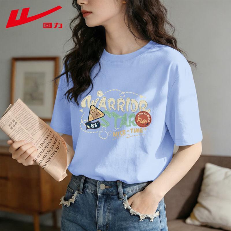 Warrior Women's 2026 Summer Graffiti Print Loose Cotton T-Shirt