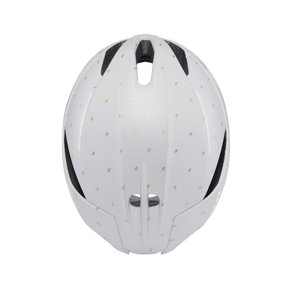 HJC Bicycle Helmet FURION Road Bike Helmet Breathable Lightweight OFF WHITE [JCF Certified] 2.0 Semi-Aero (MT GOLD, L(58-63cm))