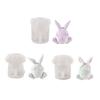 Face-less Rabbit Decoration Candle Silicone Mold Epoxy Resin DIY Ornaments Making Soap Melt Resin Clay Home Decorations