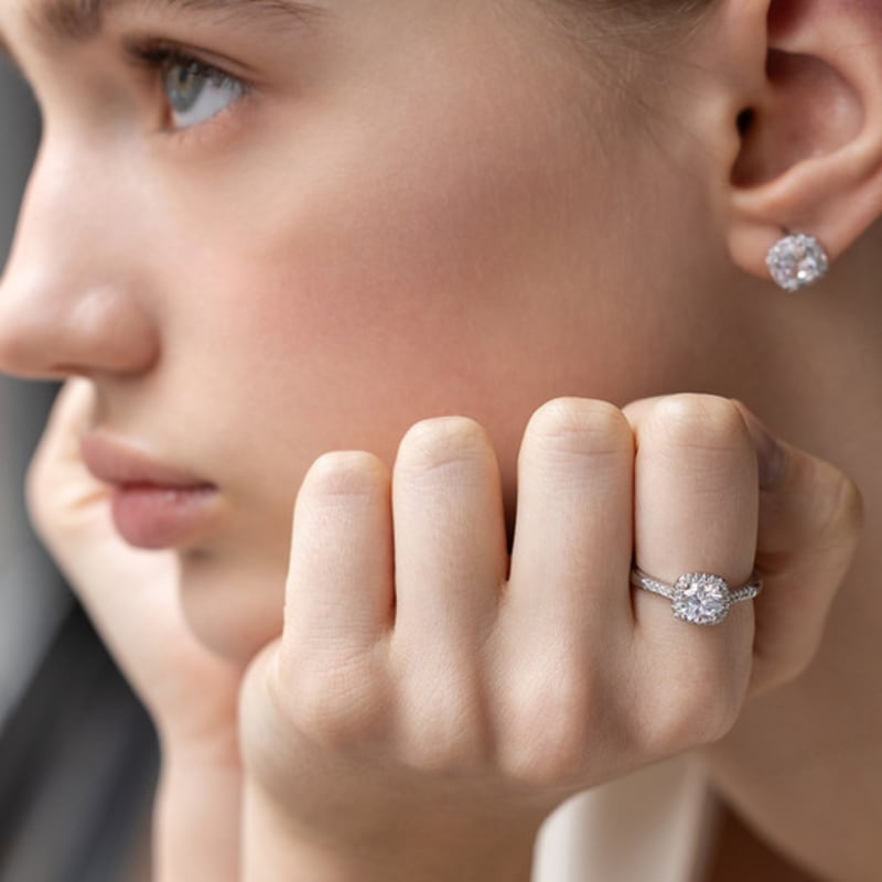 Tatiana (Silver 925) Bella Halo Ring CR1881