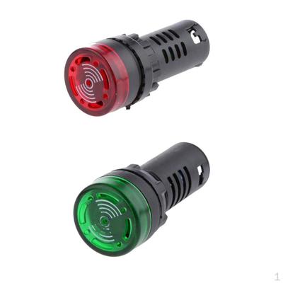 12V 22mm Red LED Indicator Light Lamp with Pack of 2