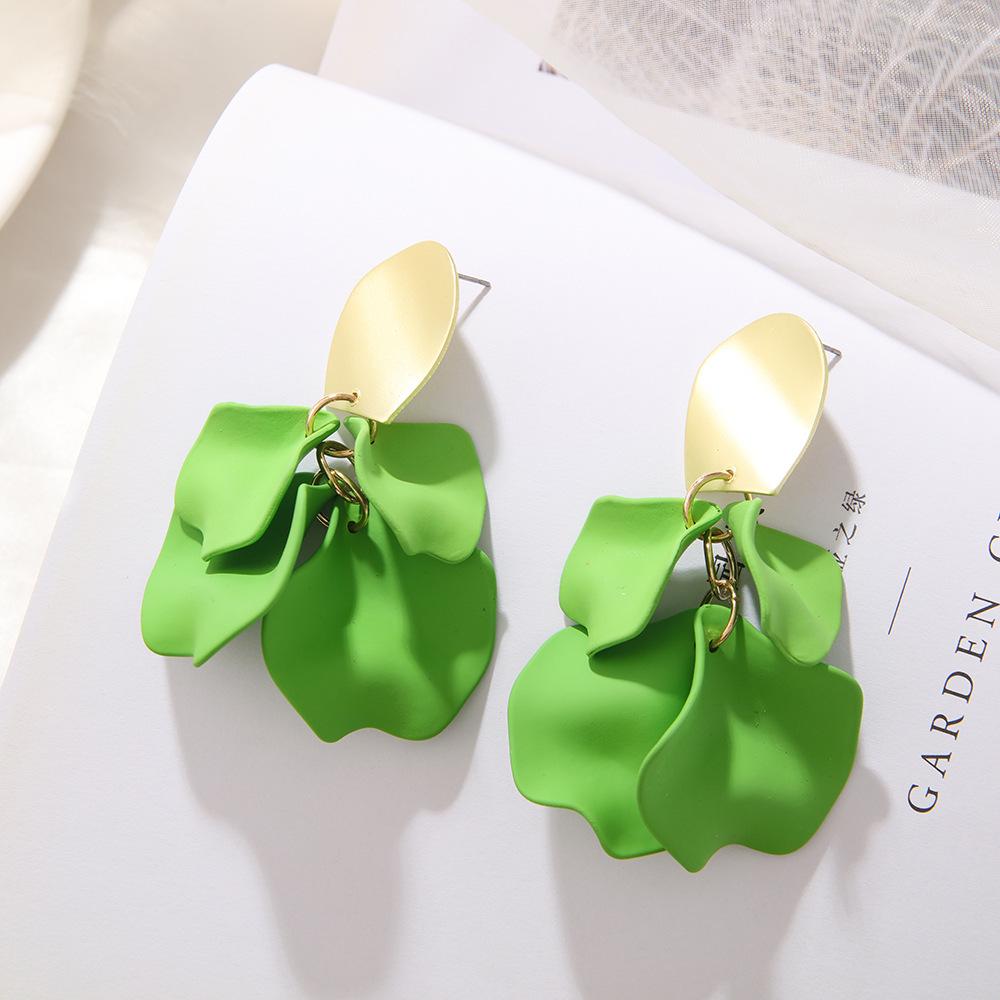 European & American Large Geometric Resin Hoop Earrings for Women: Irregular Design