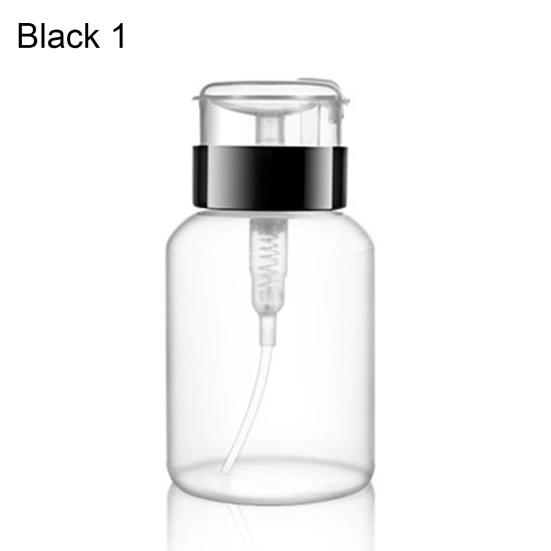 

250 мл Пресс-бутылка Удобная герметичная пластиковая жидкость для прессования Пустая бутылка для салона 1 чёрный