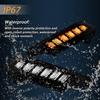 FulL LED DRL Lens Front Headlight Side Marker Bumper Light Assembly Compatible With 2016- Tacoma,Switchback White&Amber Functions As Tail Light Turn